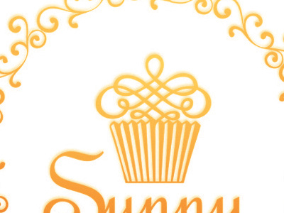 Sunny cupcakes cupcakes delicatessen design logo papersheets pastelery personal cards