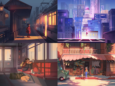 Top 4 of 2018 background character concept art design environment graphic illustration light painting visual development