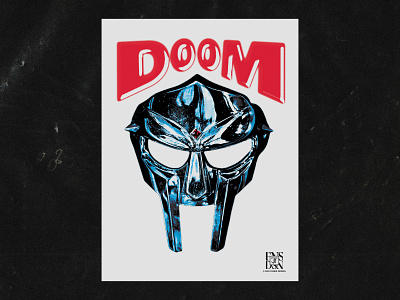ALL CAPS! doom graphic design grimey gritty halftone hip hop madvillain mask mf doom street design texture typography