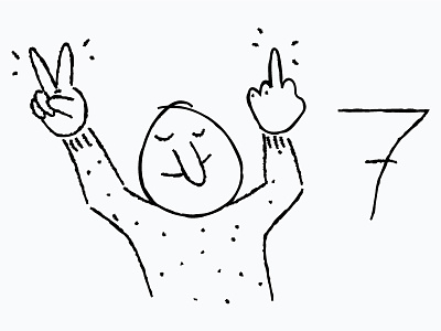 Peace Out and F*** Off 2017 2017 celebrate fuck off hands happy new year illustration peace out vector
