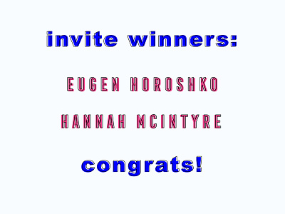 Invite Winners