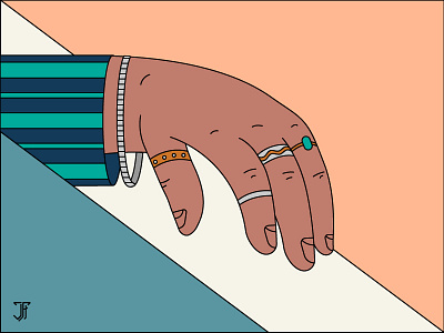 Rings n' Things (3) blue bracelet character design elegant flashy graphic design hand illustration jewelry jewels los angeles rings san diego stripes suit vector