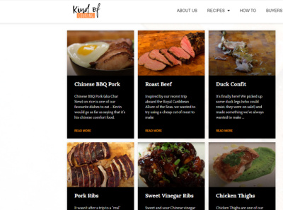 kindofcooking blog css elementor food html recipe responsive web design wordpress
