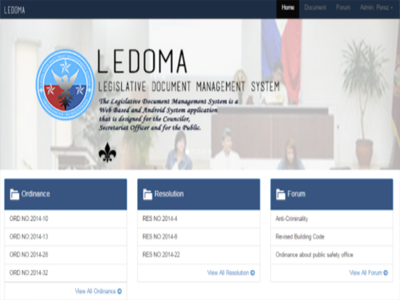 Ledoma (Legislative Document Management System) boostrap css document management html javascript jquery legislative php responsive