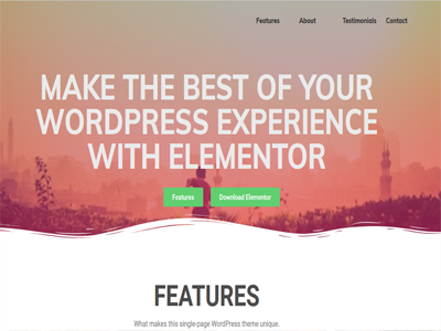 WordPress Landing Page