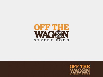 Off The Wagon Street Food Logo design logo