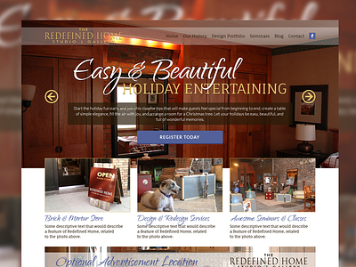 Redefined Home Redesign bootstrap designer homepage interior website wordpress