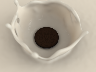 Oreo Splash advertising animation food and drink houdini motion design motion graphics redshift3d