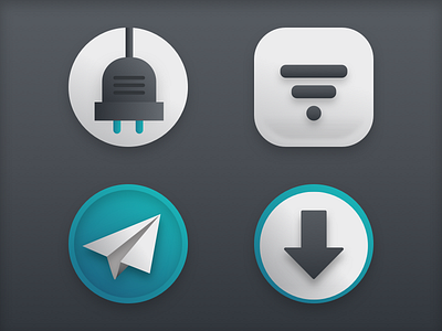 macOS icons for dark mode