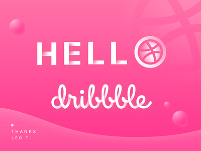 Hello dribbble！