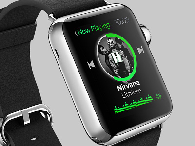 Spotify for Apple Watch appdesign design designinspiration graphic graphicdesignui prototype sketch ui uiux ux visualdesign watch