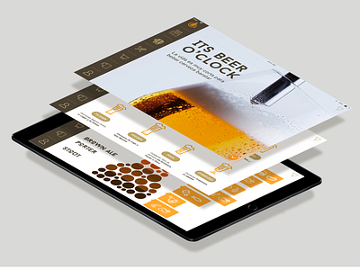 Brew Bcn App for Ipad app beer art bosquejo designinspiration diseño diseño de la aplicación diseño gráfico diseño visual gráfico ipad logo marca prototipo tipografia tipografía ui uiux ux vector walkthrough