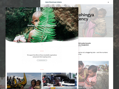 Safavi Philanthropic Initiative blog clean design news organization philanthropy web design