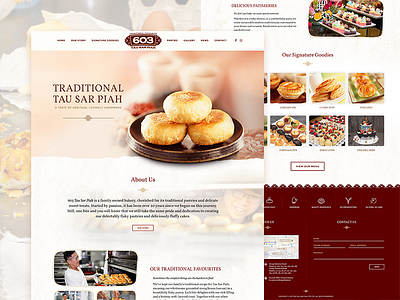 603 Tau Sar Piah - Traditional Pastries asian bakery pastries singapore bakery tasty traditional web design website