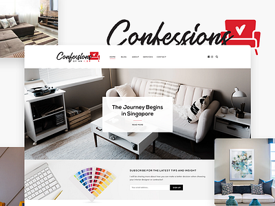 Confessions of an Interior Designer Website blog branding design development interior designer logo logodesign singapore ui ux web web design website