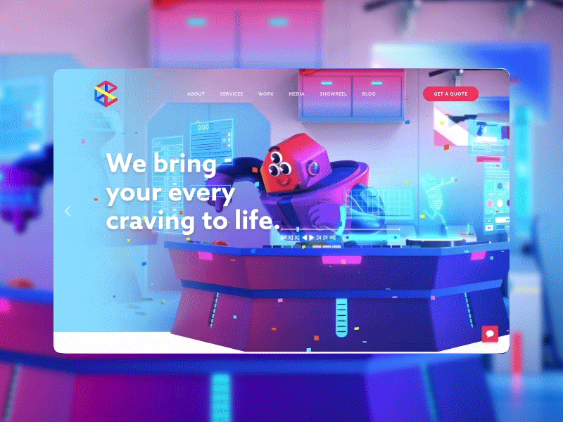 Website for CraveFX | Motion Graphics, Animation, VFX Agency