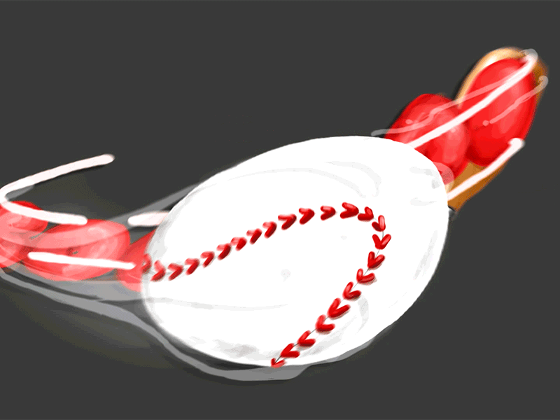 Atomic Baseball Team 2d animation atomic ball baseball design motion team trad tradi