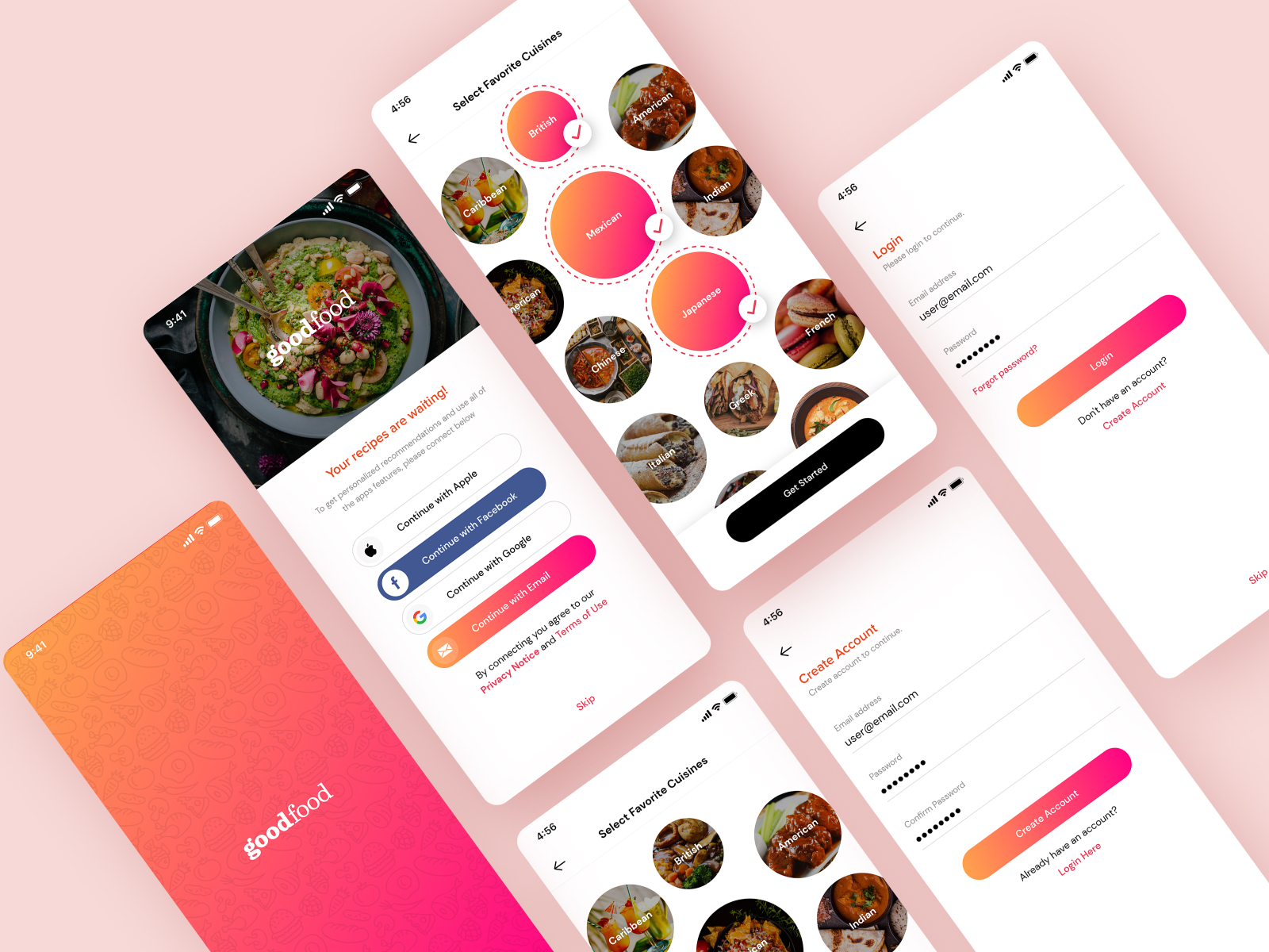 Food Recipe Mobile App by Mehak Sharma on Dribbble