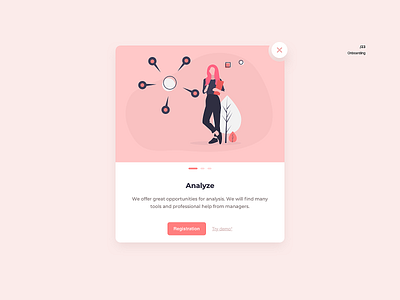 Onboarding /modal 023 daily ui design illustration modal web