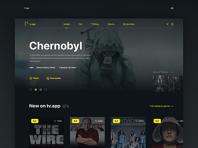 TV App 025 app daily ui film layout serials tv ui