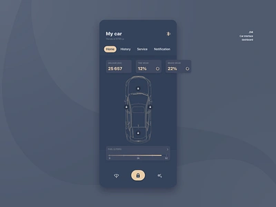 Car interface 034 app car daily ui dark ui dashboard interface ui