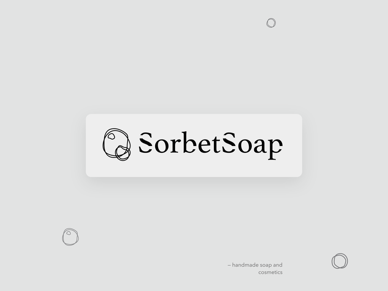 SorbetSoap – logotype 052 animation branding bubbles daily ui logotype natural soap