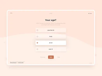 Select user type 064 daily ui survey ui ux web