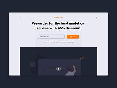 Pre order 075 daily ui forms illustraion light ui order page pre order text video web