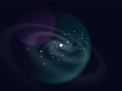 Weave : galactic space animation design galaxy material motion planets space