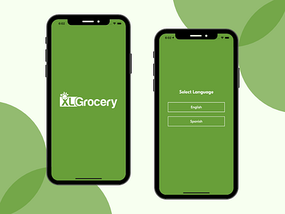 Language and Splash Screens For Customer Grocery Delivery App grocery app grocery delivery app mobile app uiuxdesign