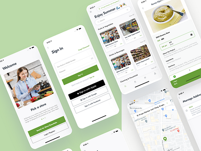 "XLGrocery" - Grocery Delivery App Design app design grocery app grocery delivery app ui design uiux design ux design