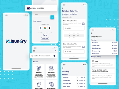 XLLaundry - Laundry App Design For Customers