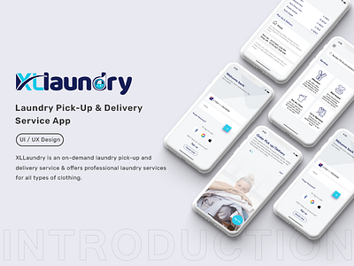 Laundry Pick-up and Delivery App app design laundry app mobile app ui design uiux uiuxdesign