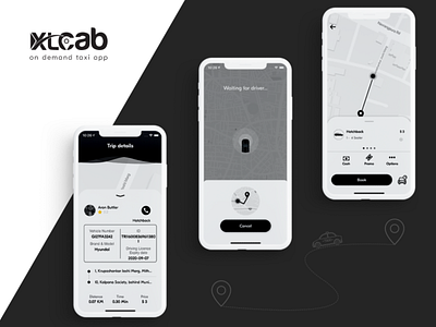 Taxi Booking App UI/UX Design Concept mobile app taxi app taxi booking app ui design uiux uiuxdesign