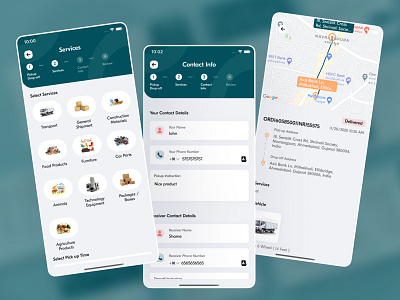 Shipping and Delivery App Design