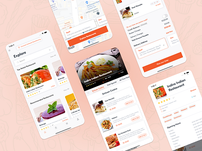 Food Delivery App UI Design design food delivery app food ordering app mobile app ui design uiux uiuxdesign