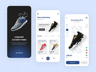 Shoes Shopping App Design