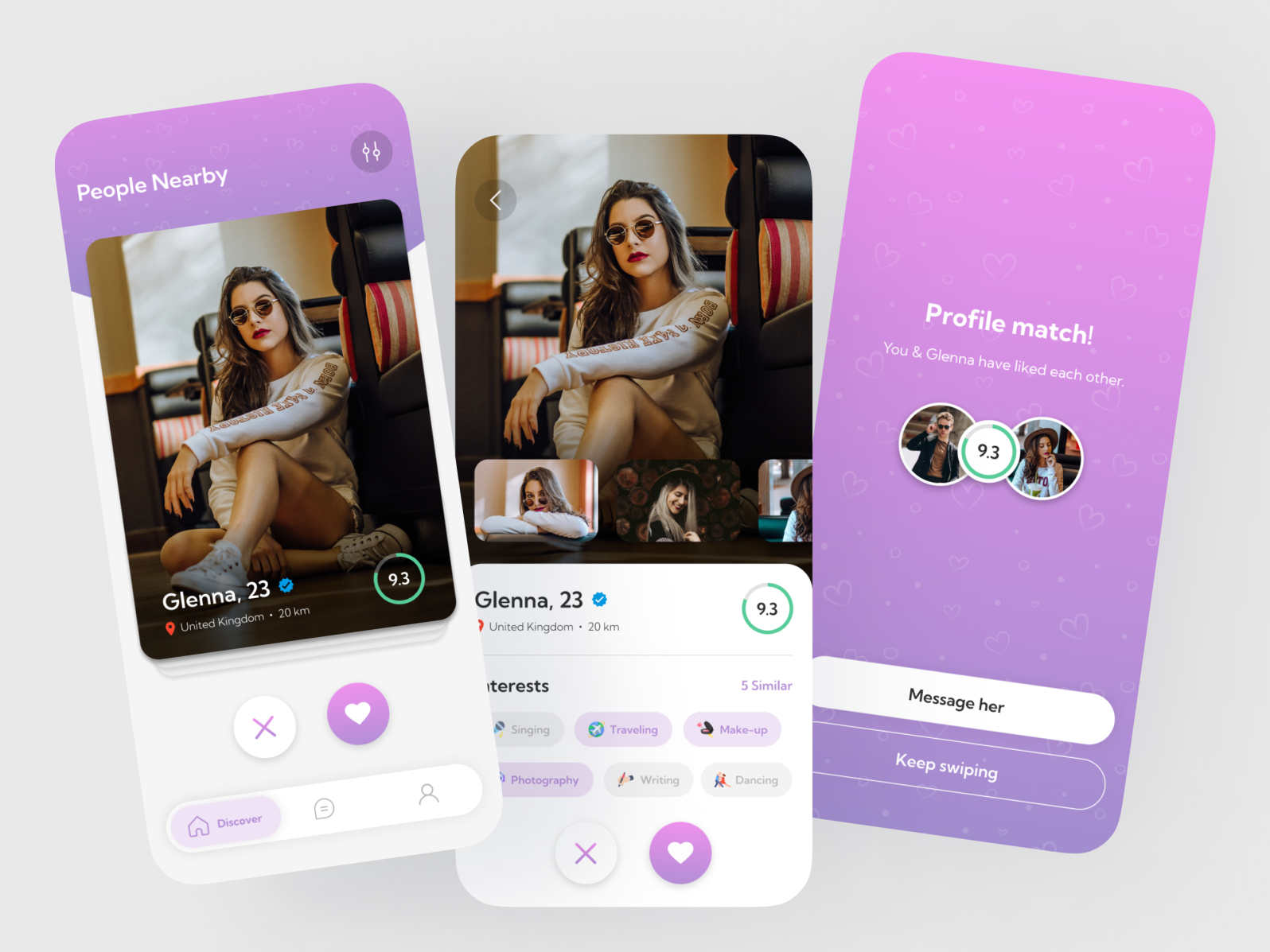 Dating App Design by XongoLab Technologies LLP on Dribbble