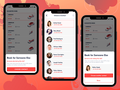 Book for Someone Else features cabapp taxi app taxi booking app uiux
