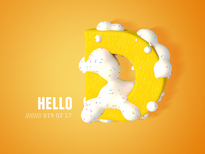 Letter D c4d