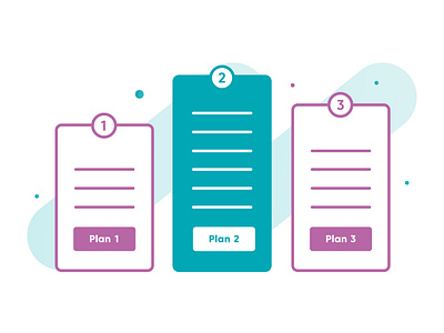 Pricing plan illustration pricing plan