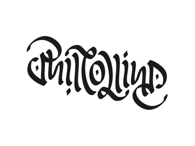 Phil Collins - ambigram - v1