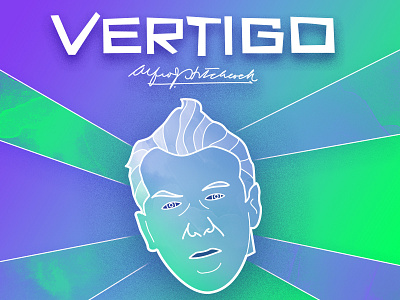 Vertigo by Hitchcock alfred hitchcock classic films illustration