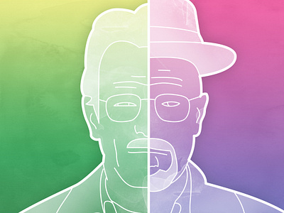 Illustration of Walter White's Transformation