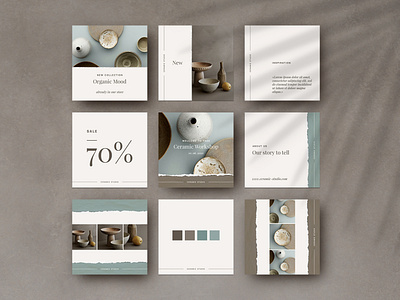 Ceramic Studio | Social Media Pack by Evgeniya Tsareva on Dribbble