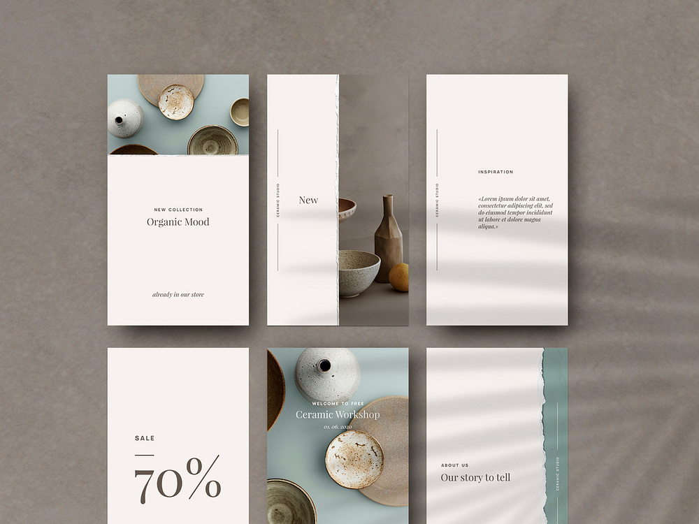 Ceramic Studio | Social Media Pack by Evgeniya Tsareva on Dribbble