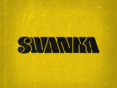 Logo for a Beatmaker "Swanka" (2/2) 70s 70s logo 70sdesign 80s 80s logo 80s style logo logo design logodesign logotype magazine old typo swanka typo vhs vintage vintage effect