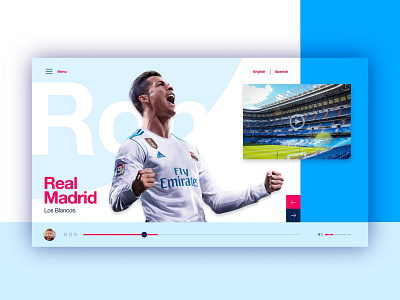 Daily UI – Football dailyui real madrid uidesign webdesign