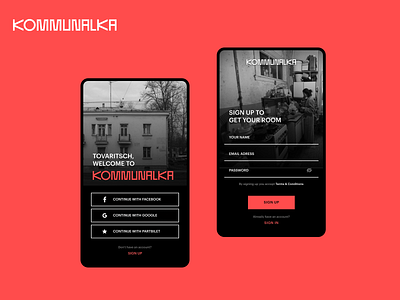 KOMMUNALKA - Daily UI #1 Sign Up