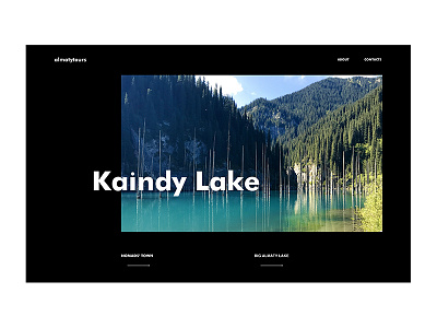 Kaindy concept interface kazakhstan tourism ui ux uxui web web design